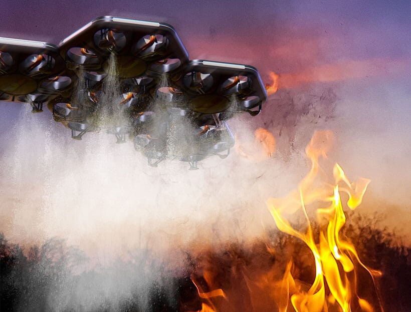 hexa drone for forest fire by junsik oh1